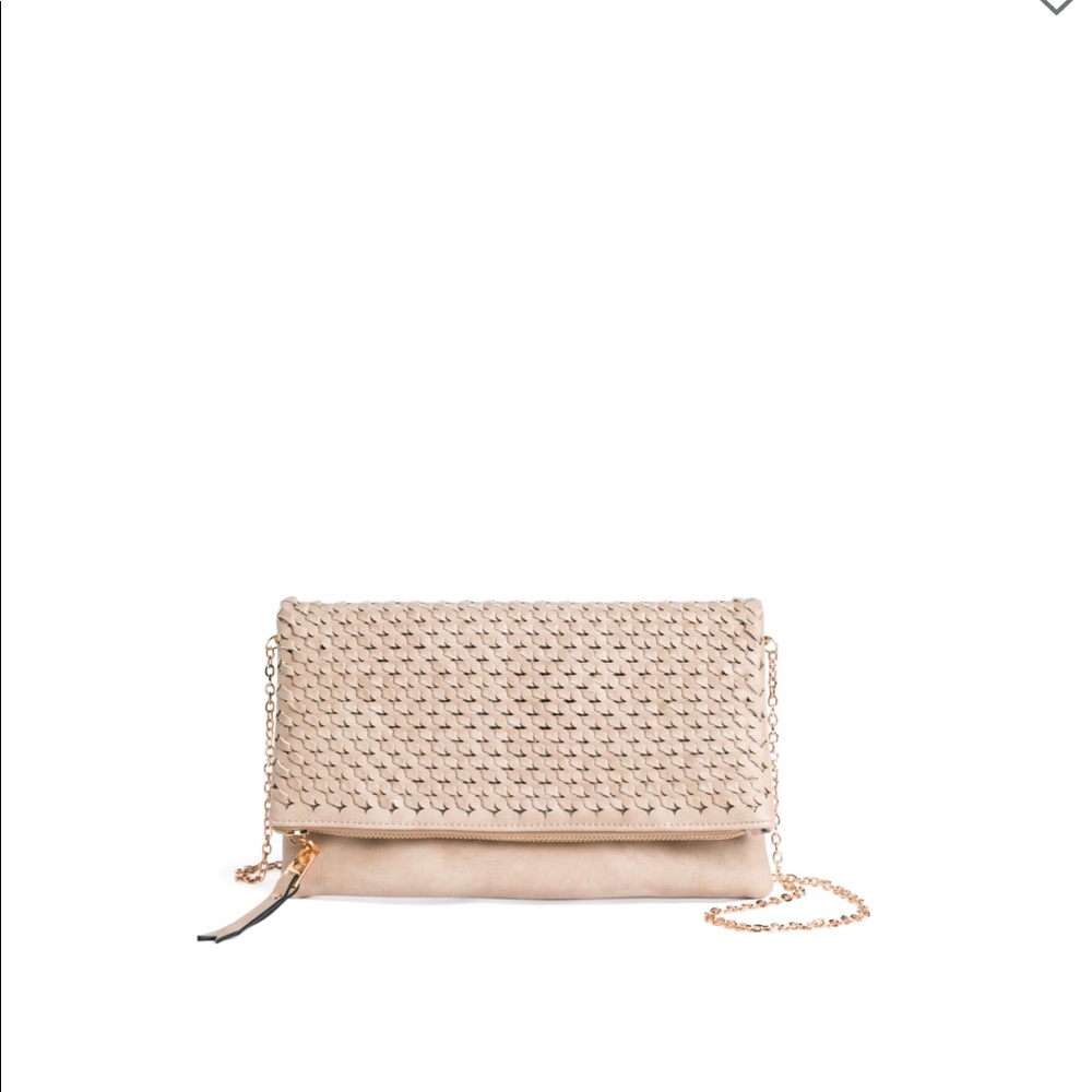Woven Flap Clutch